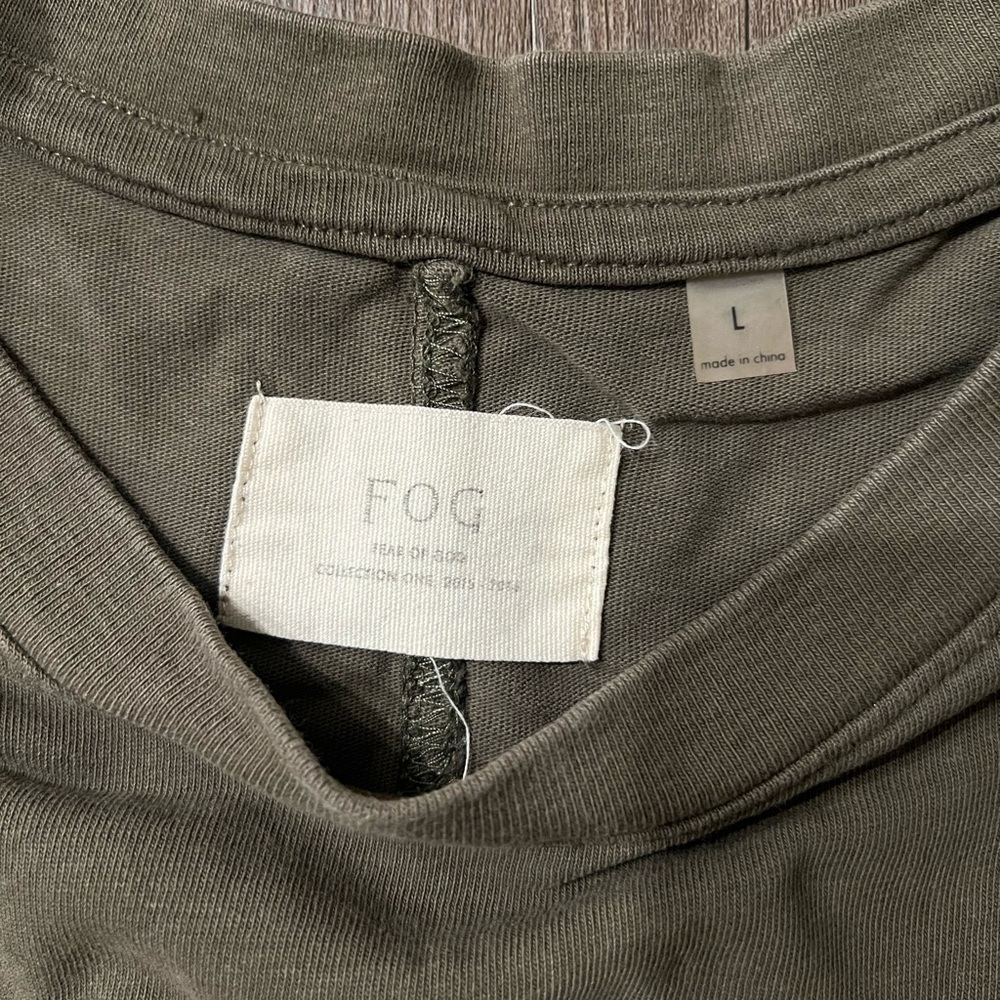 FOG Fear of God Collection 1 2015-2016 Olive Green Shirt in Large.
